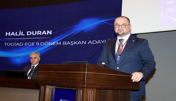 TÜGİAD Ege Şubesi’nde bayrak değişimi: Yeni Başkan Halil Duran