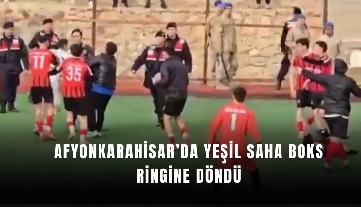 Afyonkarahisar’da yeşil saha boks ringine döndü