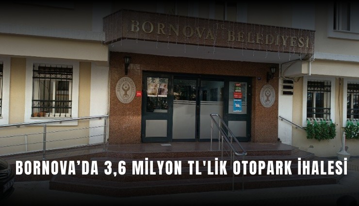 Bornova’da 3,6 milyon TL'likotopark ihalesi