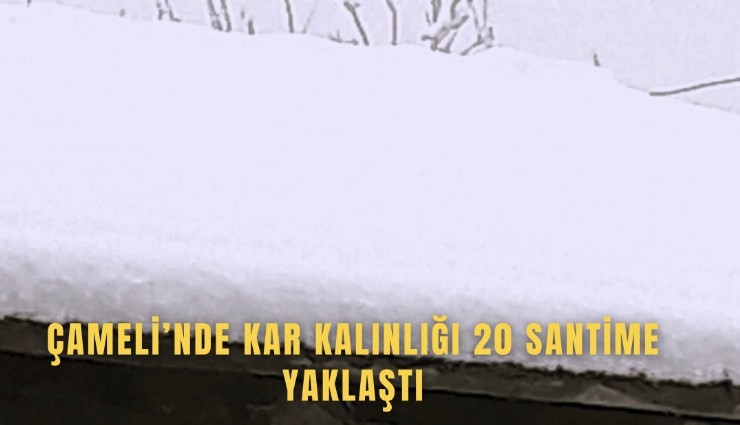 Çameli’nde kar kalınlığı 20 santime yaklaştı