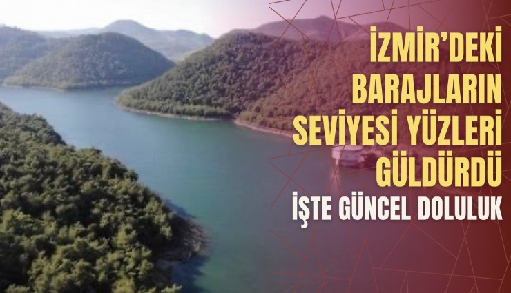 İzmir'deki barajların seviyesi yüzleri güldürdü