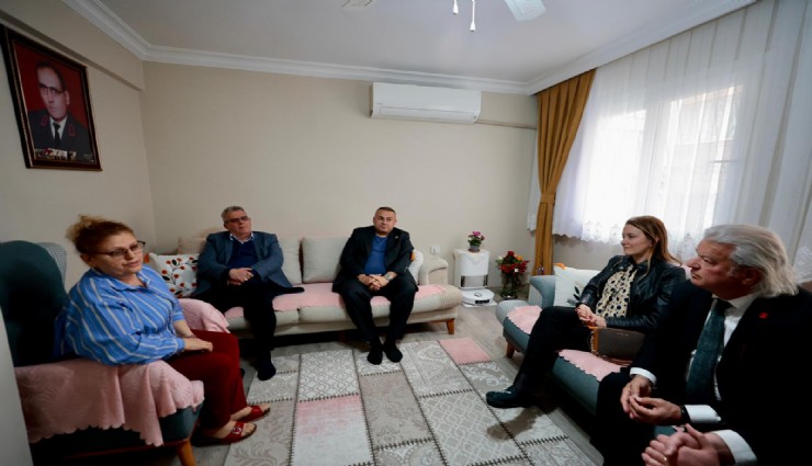 Mutlu’dan şehit eşine anlamlı ziyaret