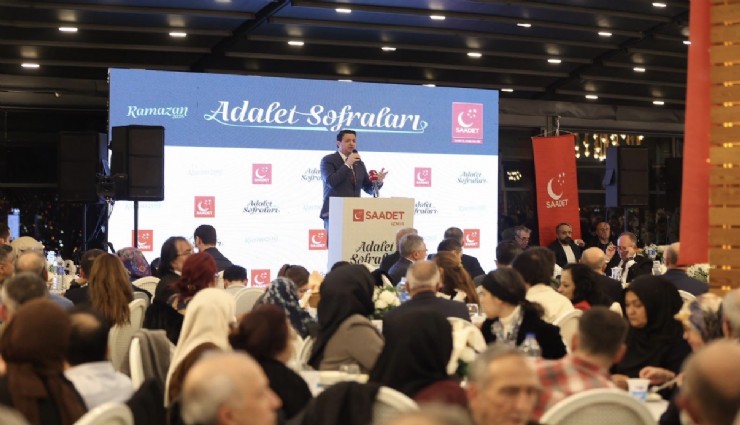 Saadet Partisi Genel Başkanı Arıkan, İzmir'de iftar programında konuştu