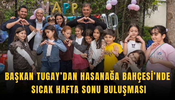 Başkan Tugay’dan Hasanağa Bahçesi’nde sıcak hafta sonu buluşması
