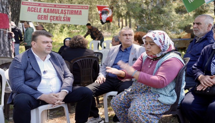 Başkan Yetişkin Akbelen’de: Toprağımızı savunmaya devam edeceğiz