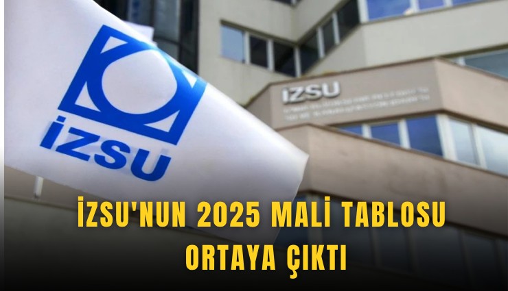 İZSU'nun 2025 mali tablosu ortaya çıktı