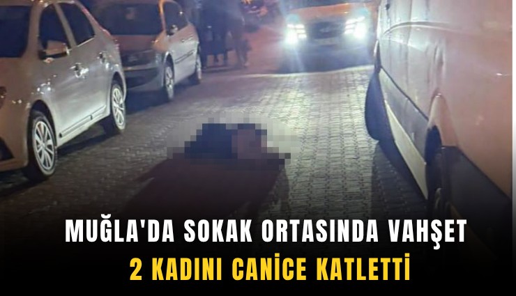 Muğla'da sokak ortasında vahşet: 2 kadını canice katletti