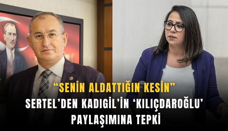 Sertel’den Kadıgil’e 'Kılıçdaroğlu' tepkisi: Senin onu aldattığın kesin