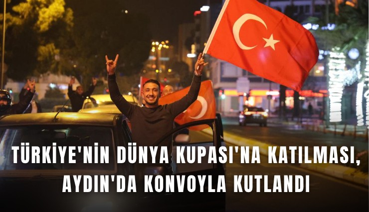 Türkiye'nin Dünya Kupası'na katılması, Aydın'da konvoyla kutlandı