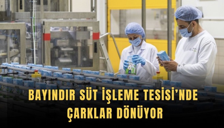 Bayındır Süt İşleme Tesisi’nde çarklar dönüyor