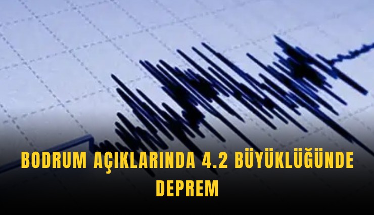 Bodrum açıklarında 4.2 büyüklüğünde deprem