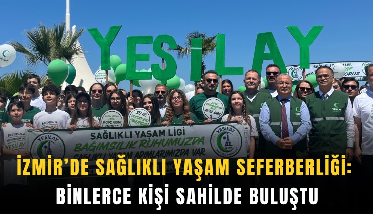 İzmir’de sağlıklı yaşam seferberliği: Binlerce kişi sahilde buluştu