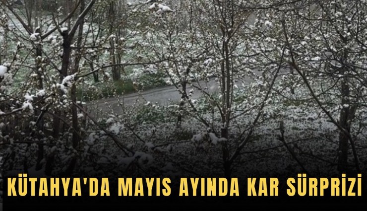 Kütahya'da Mayıs ayında kar sürprizi