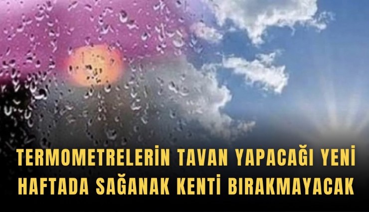 Termometrelerin tavan yapacağı yeni haftada sağanak kenti bırakmayacak