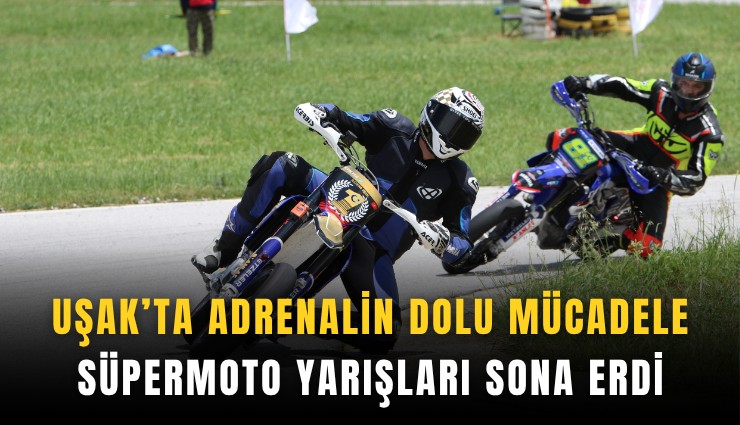 Uşak’ta adrenalin dolu mücadele: Süpermoto yarışları sona erdi