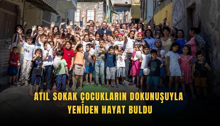 Atıl sokak çocukların dokunuşuyla yeniden hayat buldu