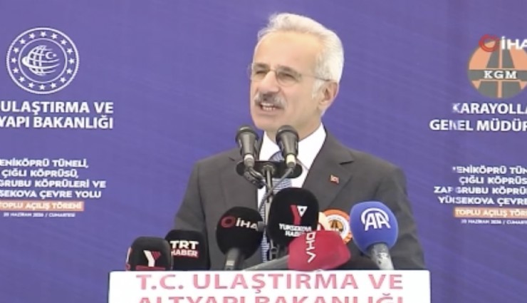Bakan Uraloğlu: 