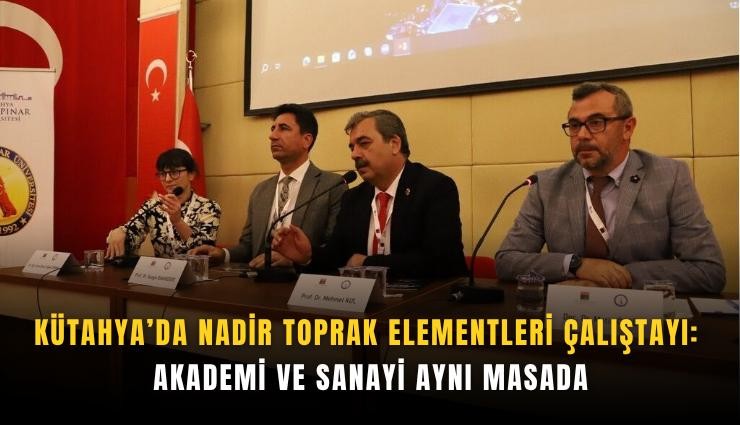 Kütahya’da nadir toprak elementleri çalıştayı: Akademi ve sanayi aynı masada