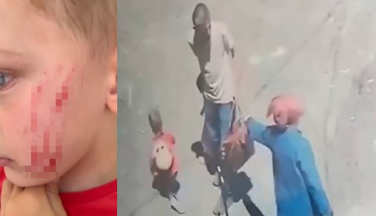 Van’da sokakta oynayan çocuğa saldırı: O anlar kamerada