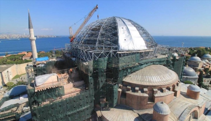 Ayasofya’da restorasyonda yeni aşama