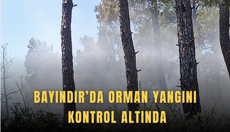Bayındır’da orman yangını kontrol altında
