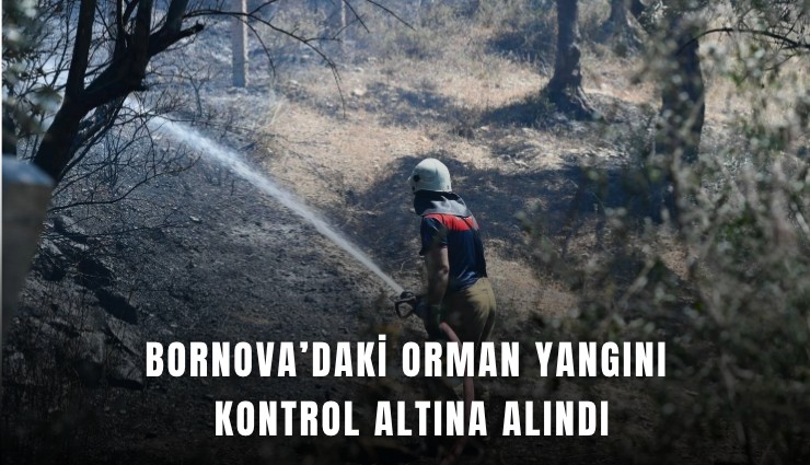 Bornova’daki orman yangını kontrol altına alındı