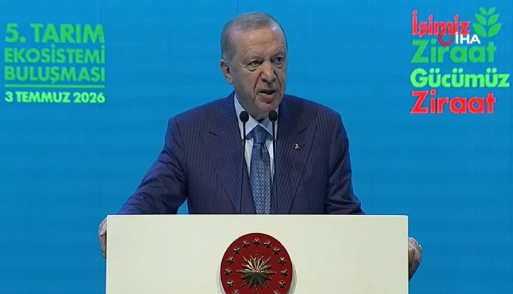 Cumhurbaşkanı Erdoğan: ''42 ilimizde organize tarım bölgesini faaliyete geçiriyoruz''