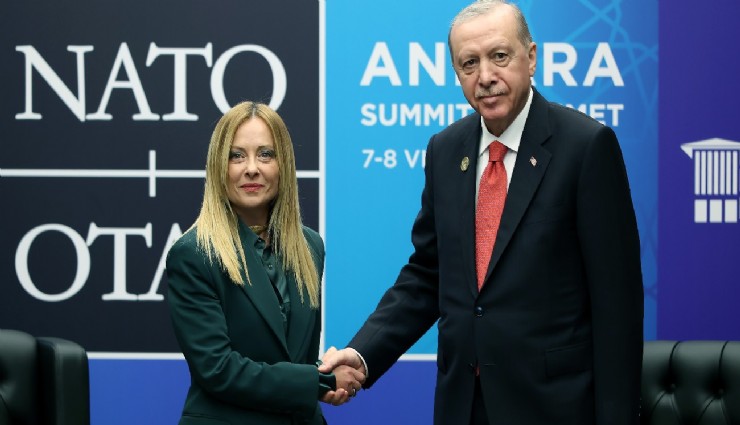 Cumhurbaşkanı Erdoğan, İtalya Başbakanı Meloni ile bir araya geldi