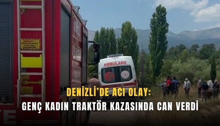 Denizli’de acı olay: Genç kadın traktör kazasında can verdi