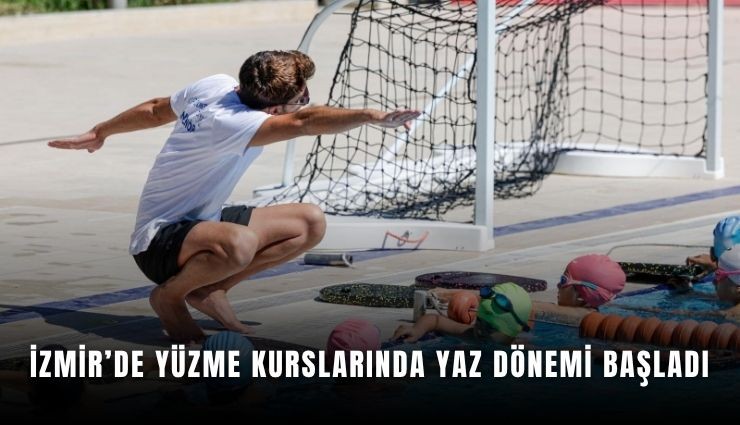 İzmir'de minik yüzücüler havuzlara indi