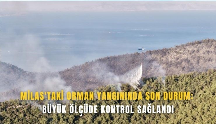 Muğla yangını büyük ölçüde kontrol altında