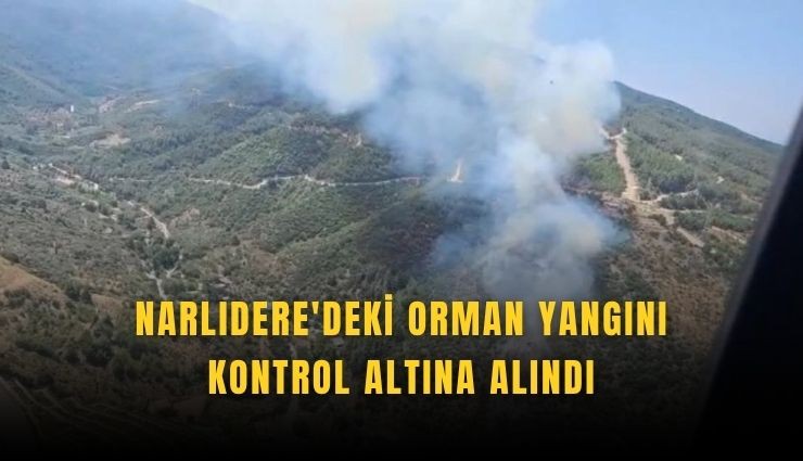 Narlıdere'deki orman yangını kontrol altında