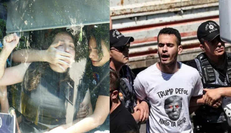 NATO zirvesi protestosuna polis müdahalesi: Çok sayıda gözaltı