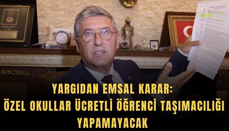 Yargıdan emsal karar: Özel okullar ücretli öğrenci taşımacılığı yapamayacak